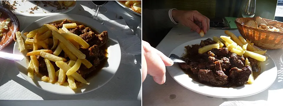 Raciones de venado y jabalí